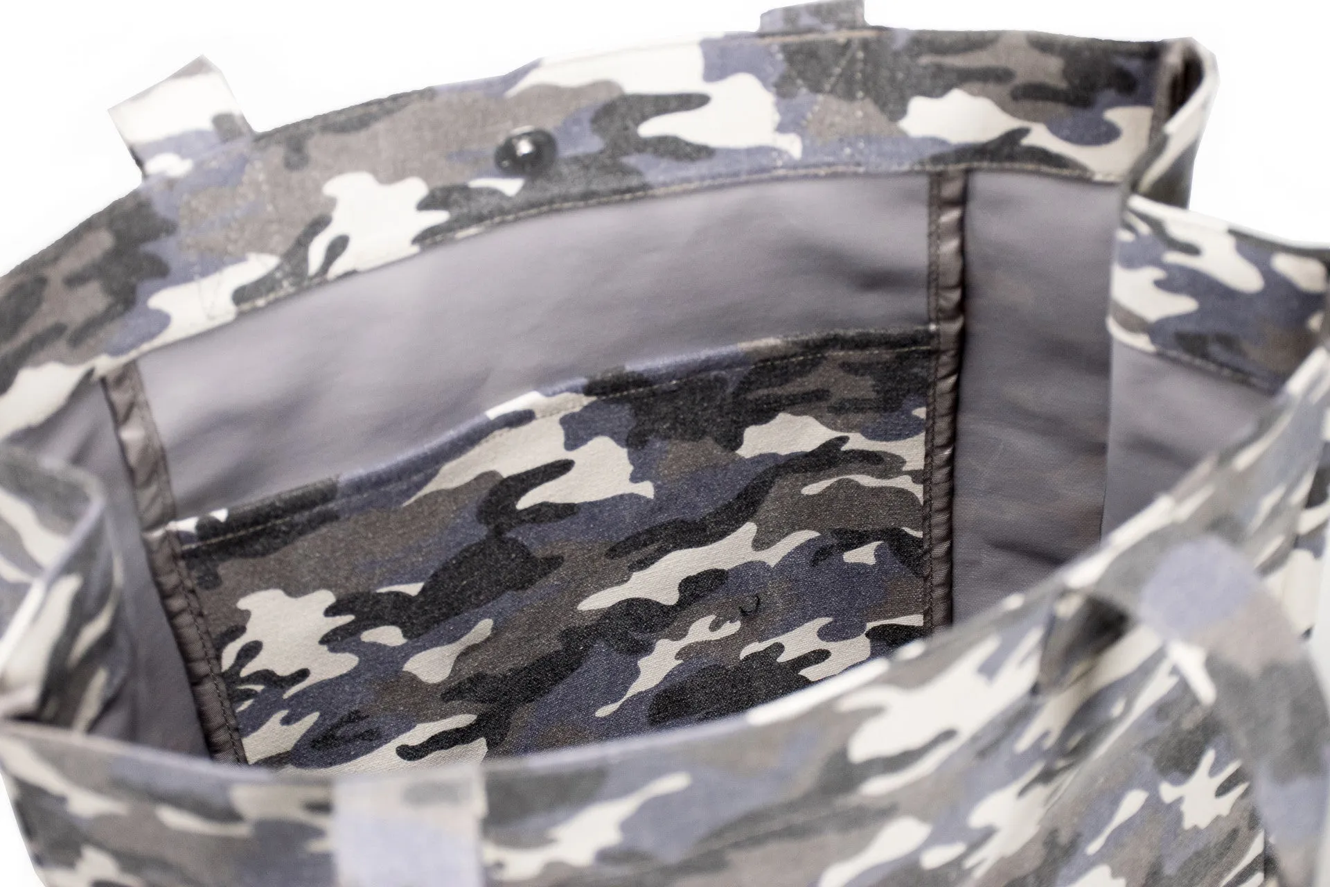 Upright Bag: Grey Camouflage