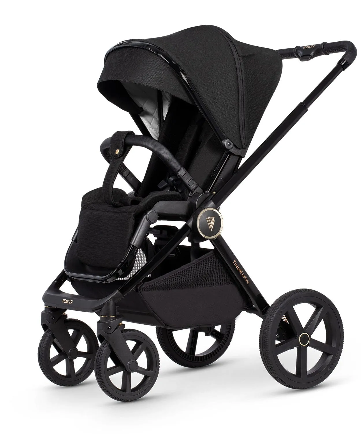 Venicci 3 in 1 Tinum UPLINE Pebble 360 PRO Travel System - All Black