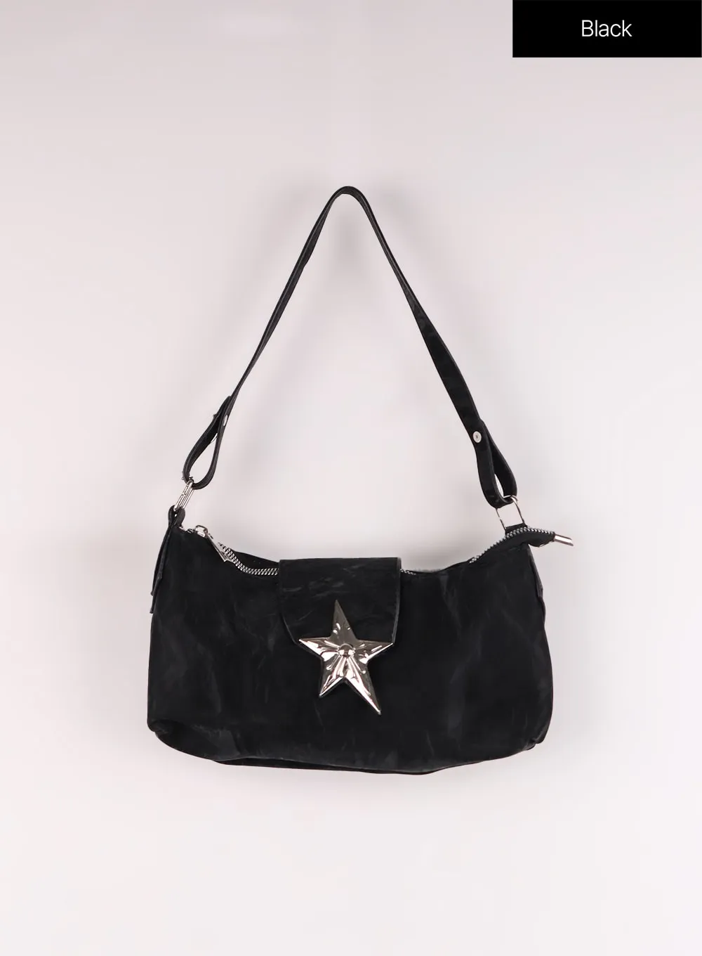 Vintage Star Buckle Leather Bag IJ419