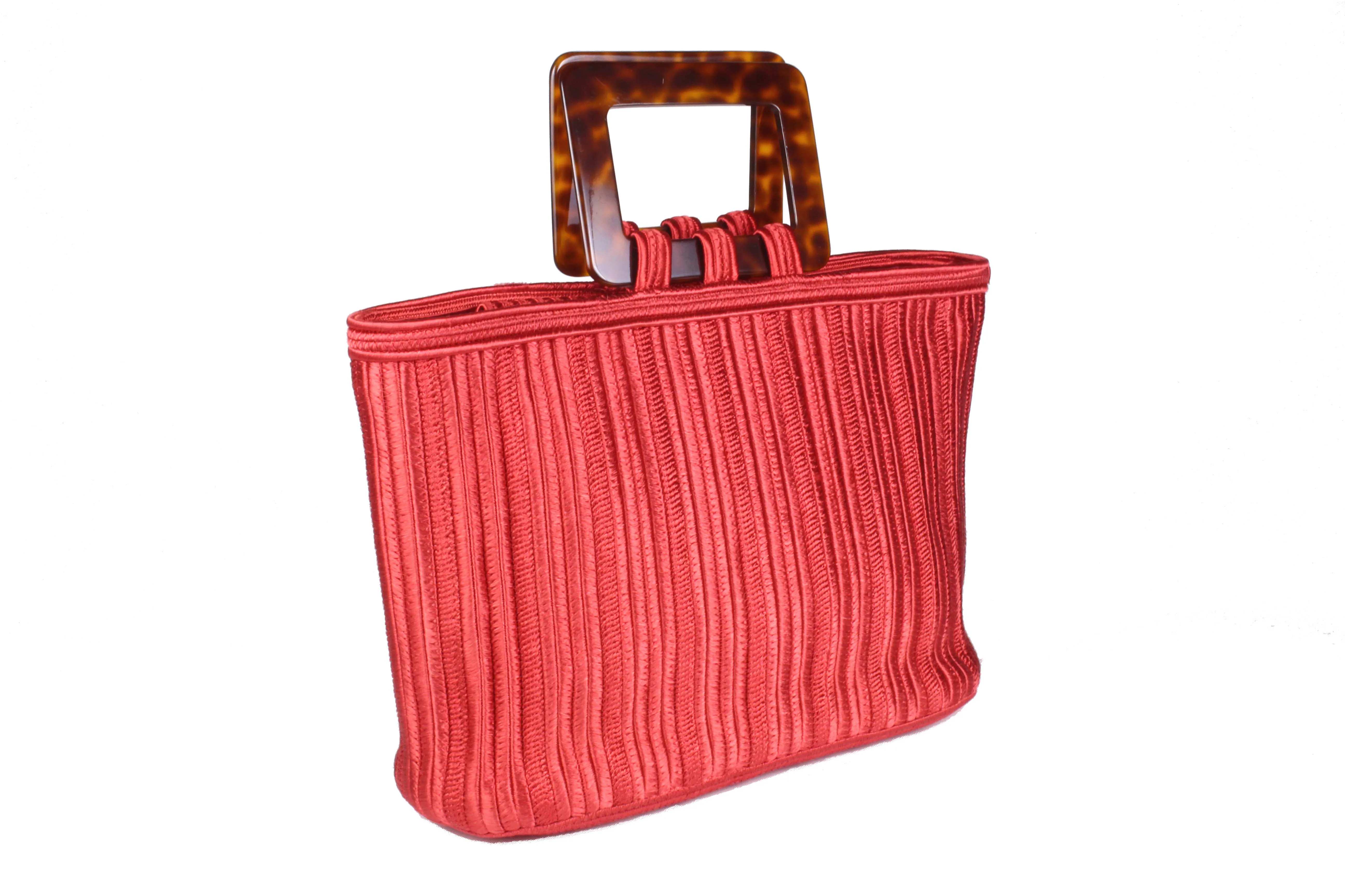 YVES SAINT LAURENT Ribe Gauche red passementerie bag