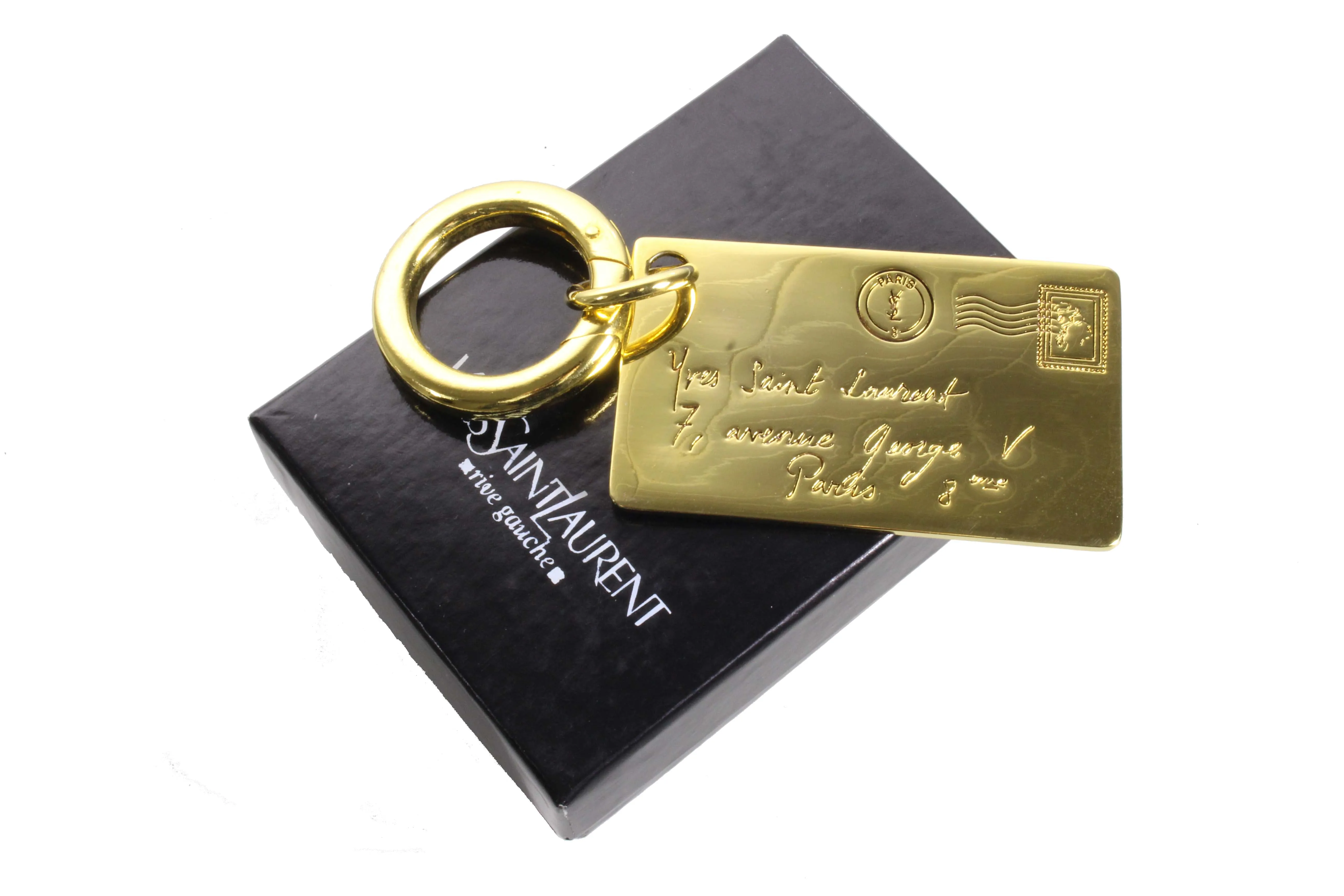 YVES SAINT LAURENT Y-mail large envelope key-ring bag charm