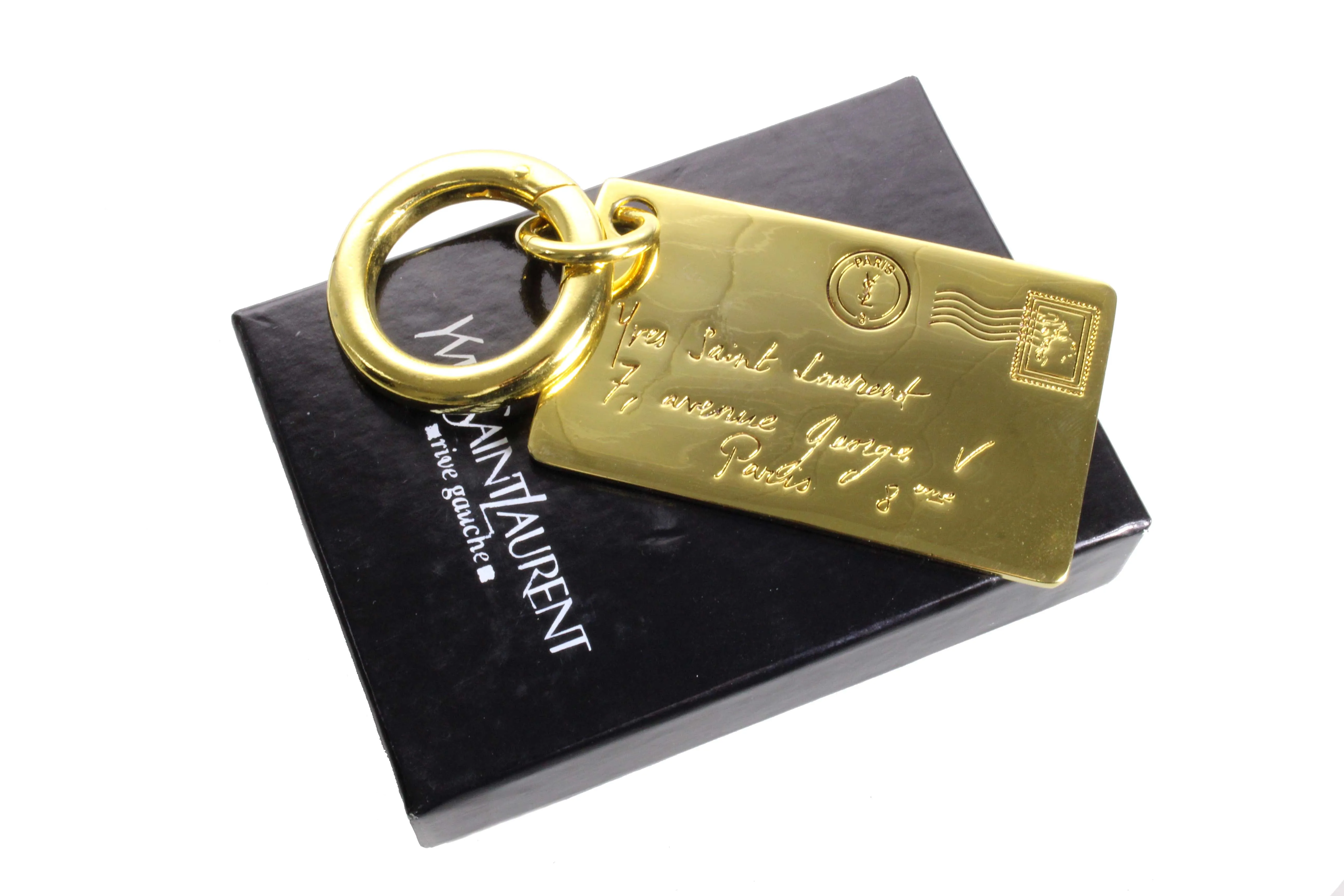 YVES SAINT LAURENT Y-mail large envelope key-ring bag charm